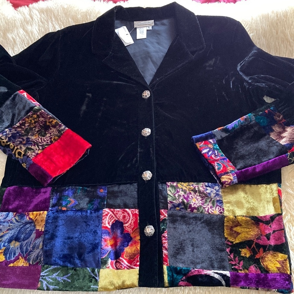 Women's Multicolor Patchwork Jacket - image 1